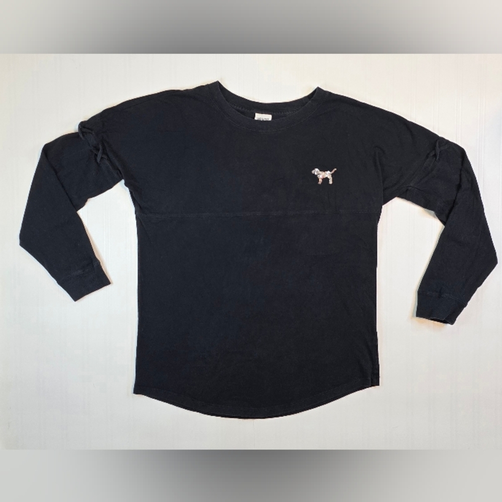 PINK Victoria's Secret Black Long Sleeve Tee